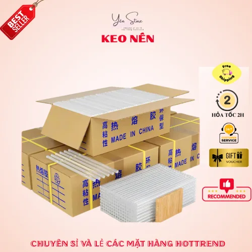 Sỉ 1 KG Keo Nến Silicon Loại Tốt Size Nhỏ 7mm x 26cm Dùng Làm Hoa, Đồ Handmade, DIY- YÊN STORE DIY